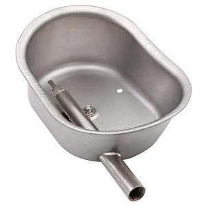 bol ovale en acier inoxydable pour l'eau potable des porcs