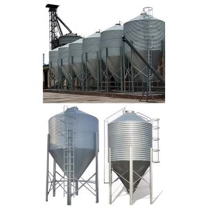 Silo à aliments pour porcs destiné à une exploitation porcine
