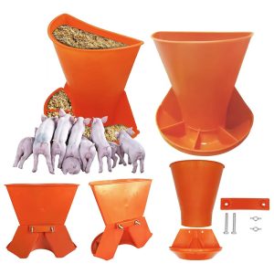 Mangeoire en plastique mural pour porcelets